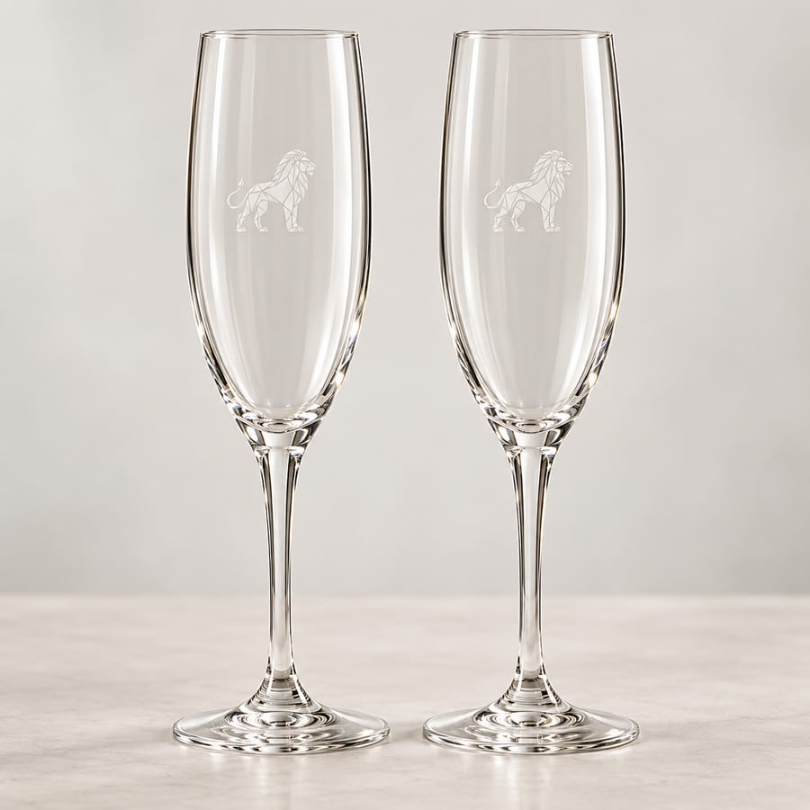 Two engraved flutes (illustrative image)